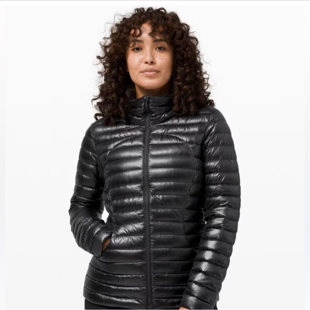 Lululemon “Pack It Down” Women's Black Puffer Jacket in Shiny Black